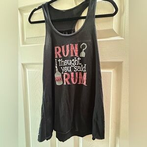 Constantly Varied Gear Black Tank Top with Red and White Print